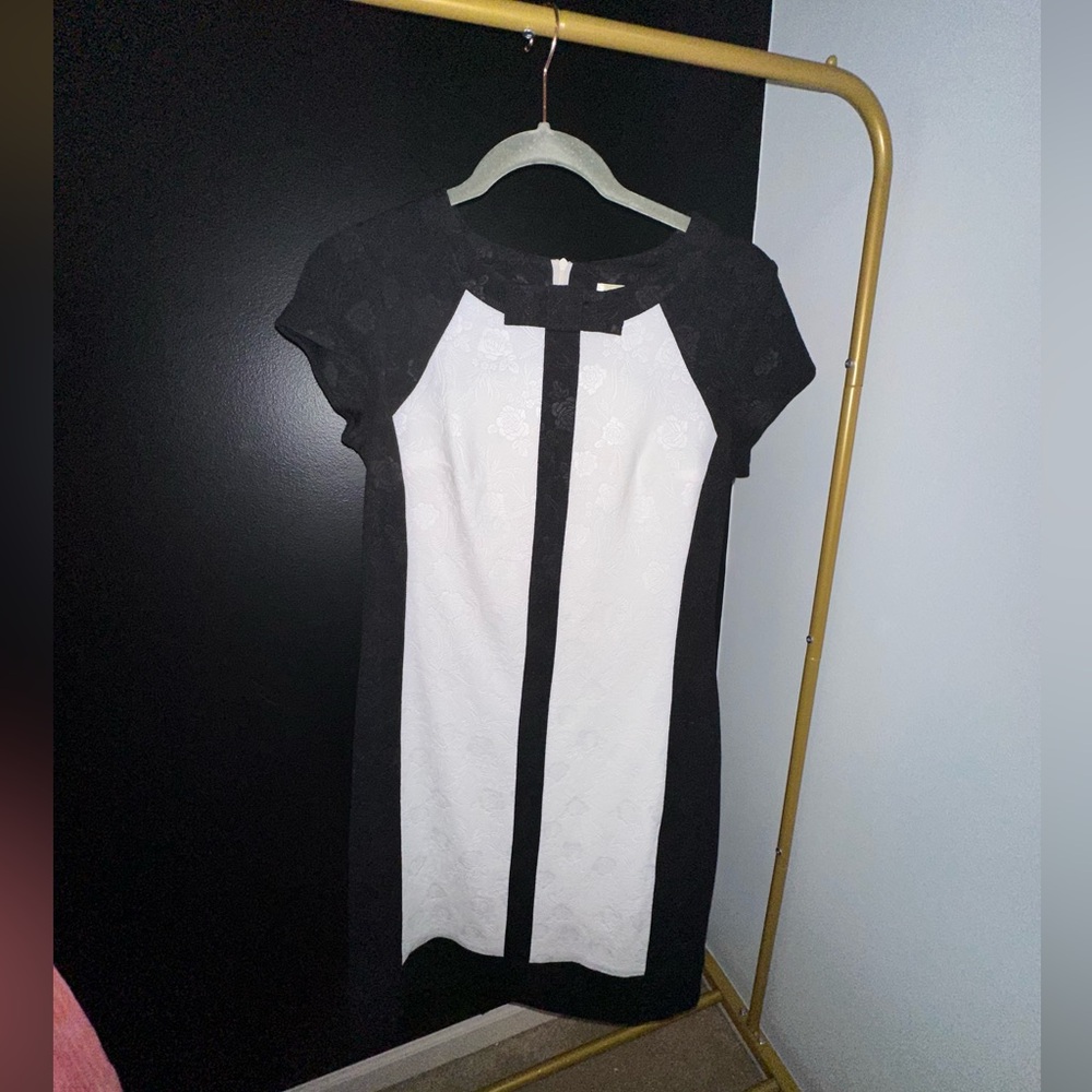 Larissa Black and White Cocktail Dress